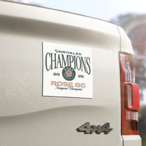 Unrivaled Rose BC Inaugural Champions Car Magnets, Sticker
